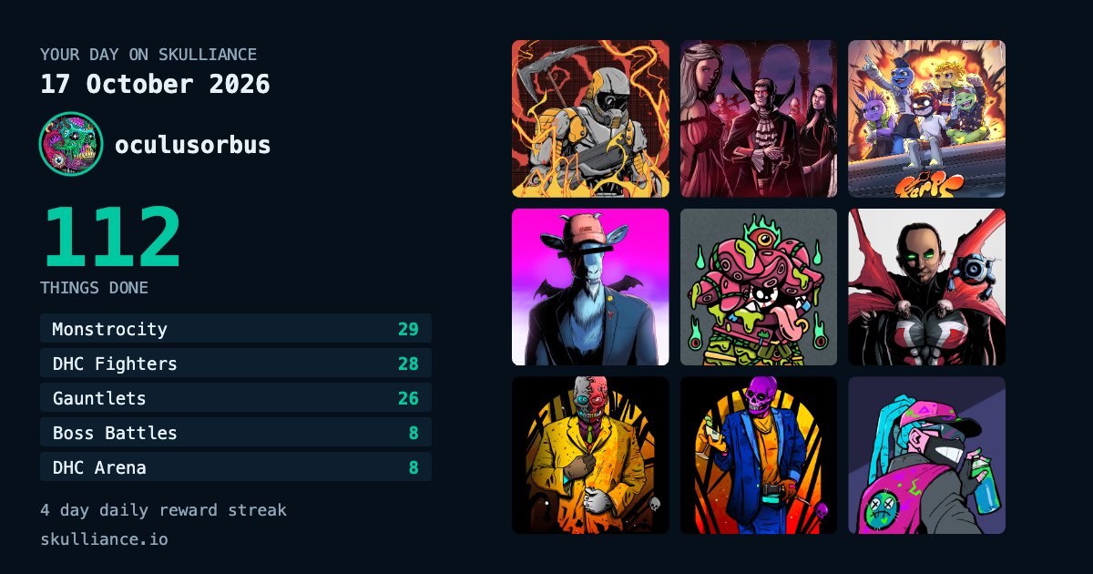 One player's day on Skulliance