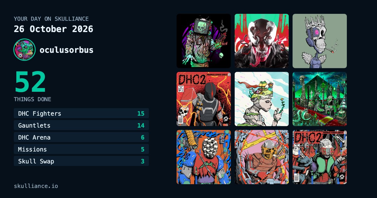 One player's day on Skulliance