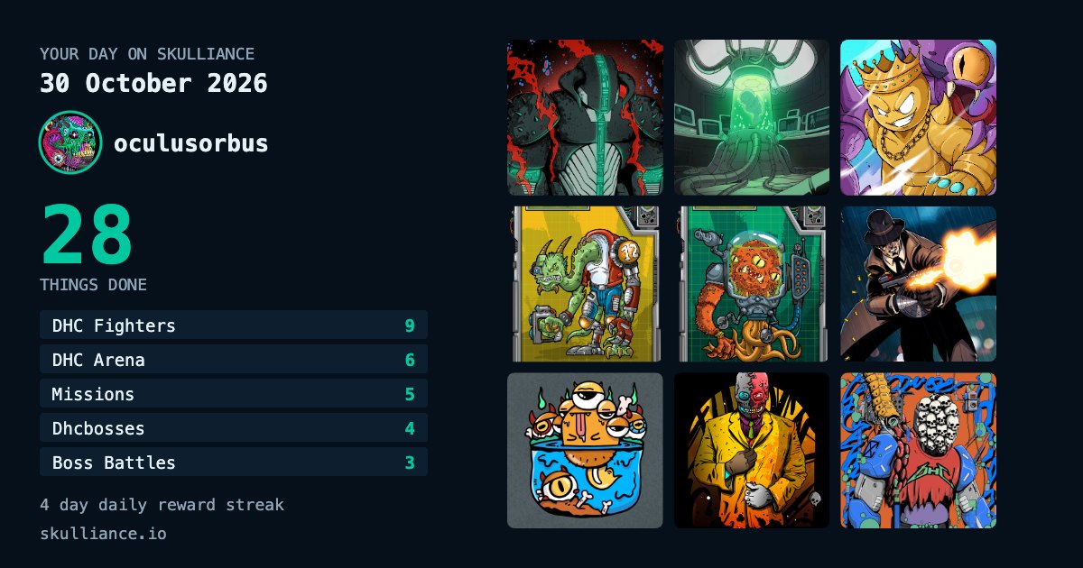One player's day on Skulliance