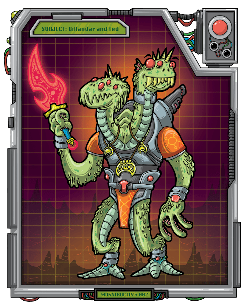 Billandar and Ted - Monstrocity Leader character