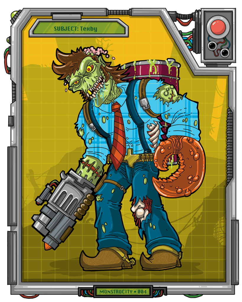 Texby - Monstrocity Leader character